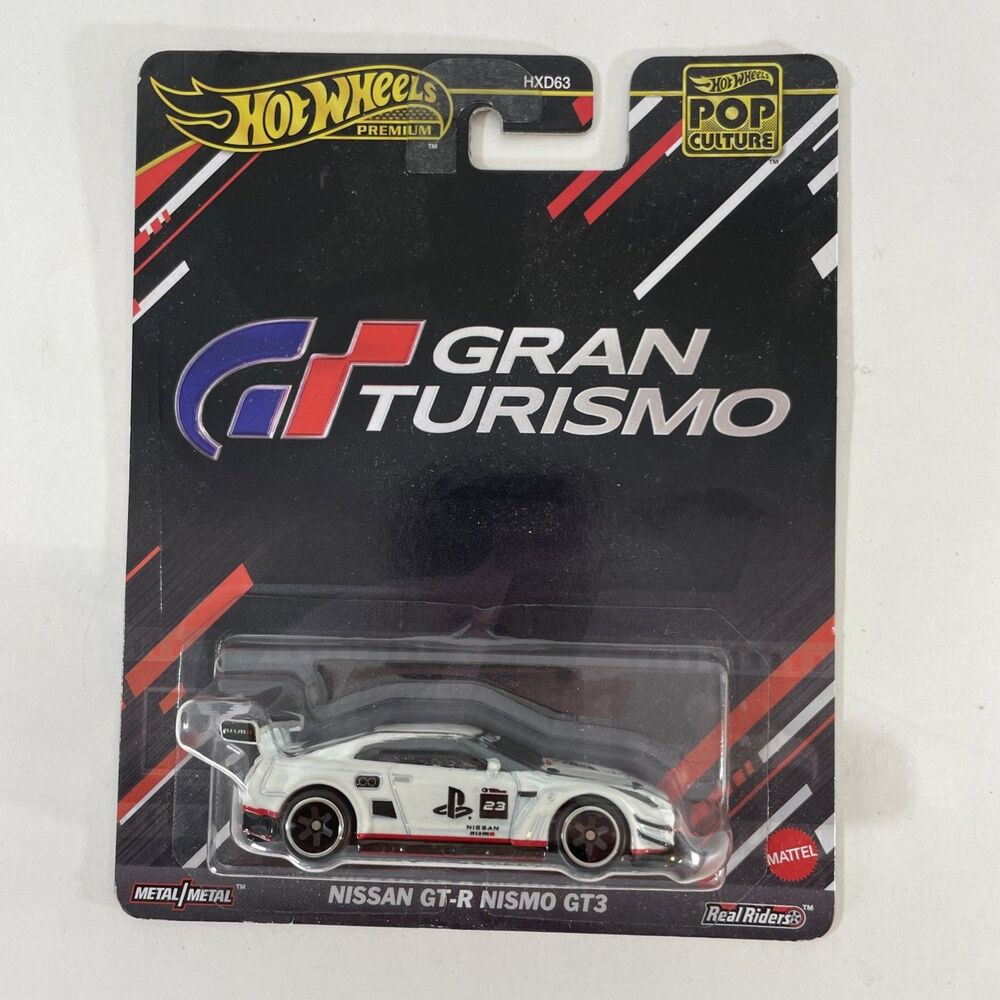 Hot Wheels Premium Pop Culture Gran Turismo 1:64 Nissan GT-R Nismo GT3 Metal NIB